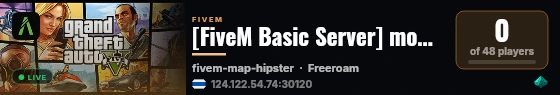 [FiveM Basic Server] model test live status badge