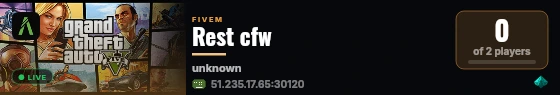 Rest cfw live status badge
