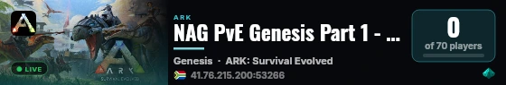 NAG PvE Genesis Part 1 - (v361.7) live status badge