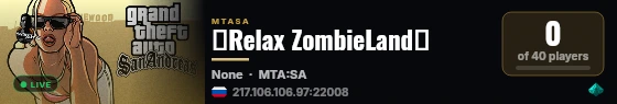 ★Relax ZombieLand★ live status badge
