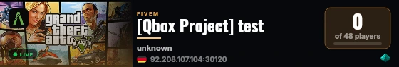 [Qbox Project] test live status badge