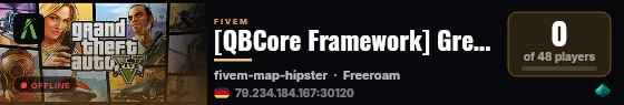 [QBCore Framework] GreatLifeRP live status badge