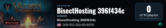 BisectHosting 396f434c live status badge