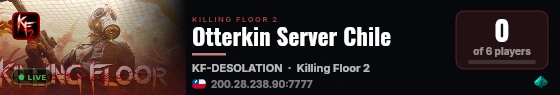 Otterkin Server Chile live status badge