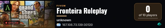 Fronteira Roleplay live status badge