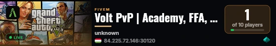 Volt PvP | Academy, FFA, 1v1, Redzones | https://discord.gg/KpWXeW7fbz  live status badge