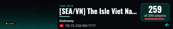 [SEA/VN] The Isle Viet Nam 01 - discord.gg/PVN - VoIP live status badge
