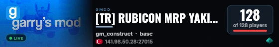 [TR] RUBICON MRP YAKINDA AKTIF - discord.gg/rubicon live status badge
