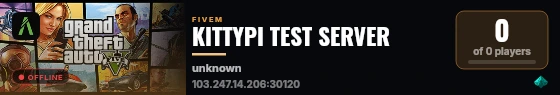 KITTYPI TEST SERVER live status badge