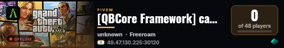 [QBCore Framework] camonpc live status badge
