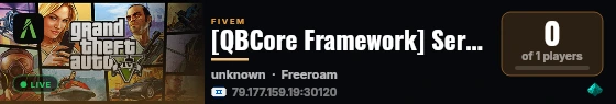 [QBCore Framework] ServerDev live status badge