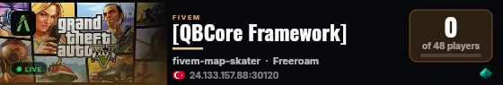 [QBCore Framework] live status badge