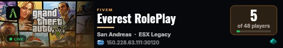 Everest RolePlay live status badge