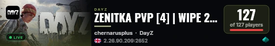 ZENITKA PVP [4] | WIPE 23.08 live status badge