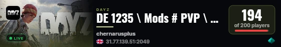 DE 1235 \ Mods # PVP \ Main live status badge