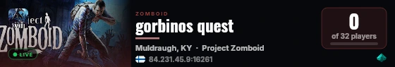 gorbinos quest live status badge