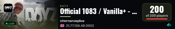 Official 1083 / Vanilla+ - Fresh Wipe / Active Admins live status badge