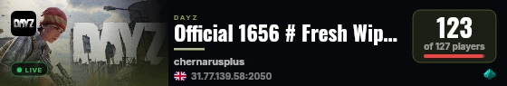 Official 1656 # Fresh Wipe | PVP # Vanilla+ live status badge