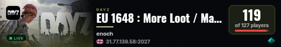 EU 1648 : More Loot / Main : Vanilla+ live status badge