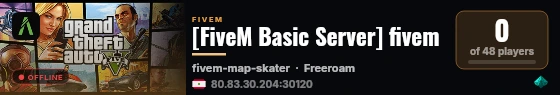 [FiveM Basic Server] fivem live status badge