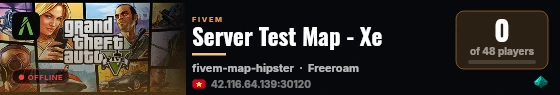 Server Test Map - Xe live status badge
