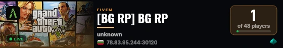[BG RP] BG RP live status badge