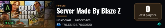 Server Made By Blaze Z live status badge