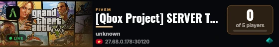 [Qbox Project] SERVER TEST live status badge