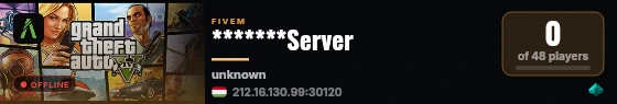 *******Server live status badge