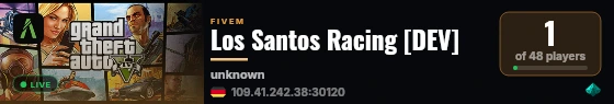 Los Santos Racing [DEV] live status badge
