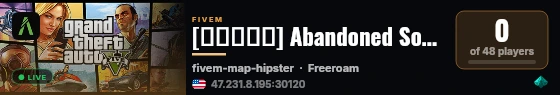 [🔫💊⚕️👮‍♂️] Abandoned Souls Public live status badge