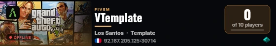 VTemplate live status badge