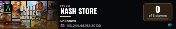 NASH STORE  live status badge