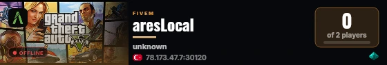 aresLocal live status badge