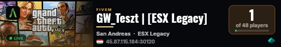 GW_Teszt | [ESX Legacy] live status badge