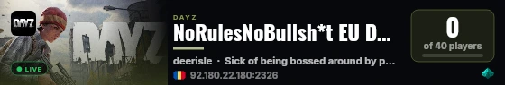 NoRulesNoBullsh*t EU Deer Isle Vanilla+ 1PP discord:nTnyWpt4cq live status badge