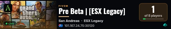 Pre Beta | [ESX Legacy] live status badge
