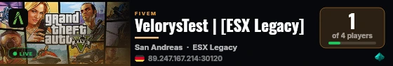 VelorysTest | [ESX Legacy] live status badge