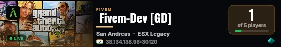  Fivem-Dev [GD] live status badge