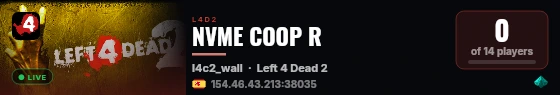 NVME COOP R live status badge