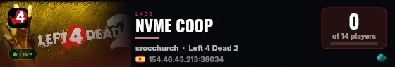 NVME COOP live status badge