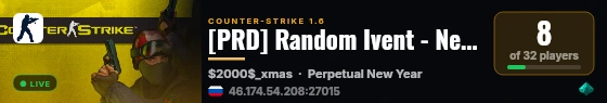[PRD] Random Ivent - New Year [UK-RU] live status badge