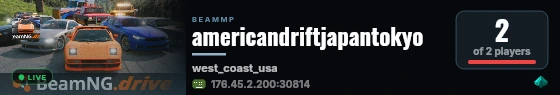 americandriftjapantokyo live status badge