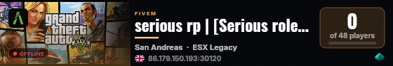 serious rp | [Serious roleplay] live status badge