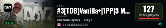 #3[TDB]Vanilla+|1PP|3 Man|Loot++|No Stamina|PVP|WIPED 23.08 live status badge