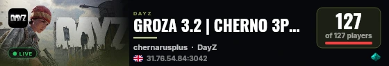 GROZA 3.2 | CHERNO 3PP |SOLO DUO RIO| RU | PVP |WIPE 23.08 live status badge