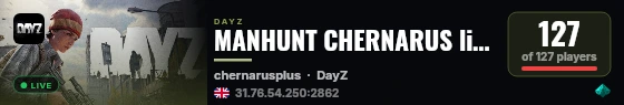 MANHUNT CHERNARUS lite #2 [3PP]  WIPE 23.08 live status badge