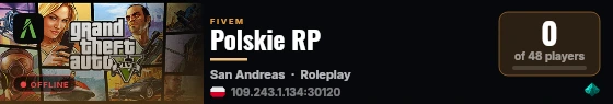 Polskie RP live status badge