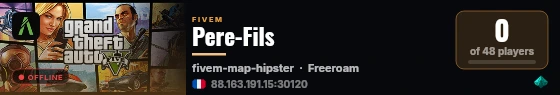 Pere-Fils live status badge