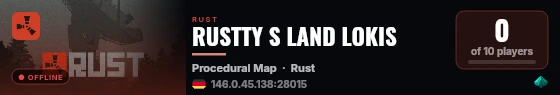 RUSTTY S LAND LOKIS live status badge
